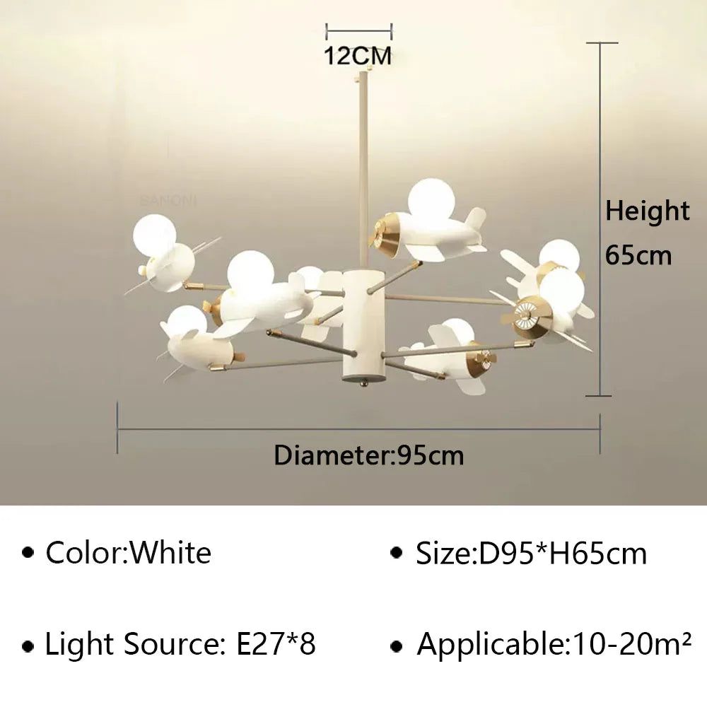 ChandeliersDecor.com-Kids Room Nursery Lighting-Aeroplanes Ceiling Light for Kids Room