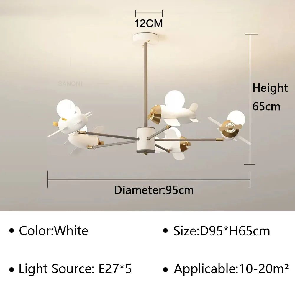 ChandeliersDecor.com-Kids Room Nursery Lighting-Aeroplanes Ceiling Light for Kids Room