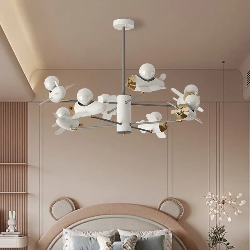 ChandeliersDecor.com-Kids Room Nursery Lighting-Aeroplanes Ceiling Light for Kids Room