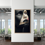 ChandeliersDecor.com-Wall Posters-Afro Girl Model Canvas Wall Art