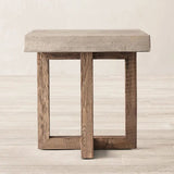 ChandeliersDecor.com-Coffee Tables-Aged Pine Wood Round Coffee Table