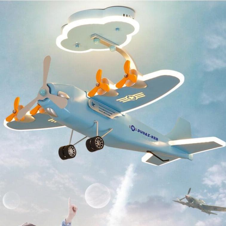 ChandeliersDecor.com-Kids Room Nursery Lighting-Airplane Air Force One Ceiling Light for Kids Room