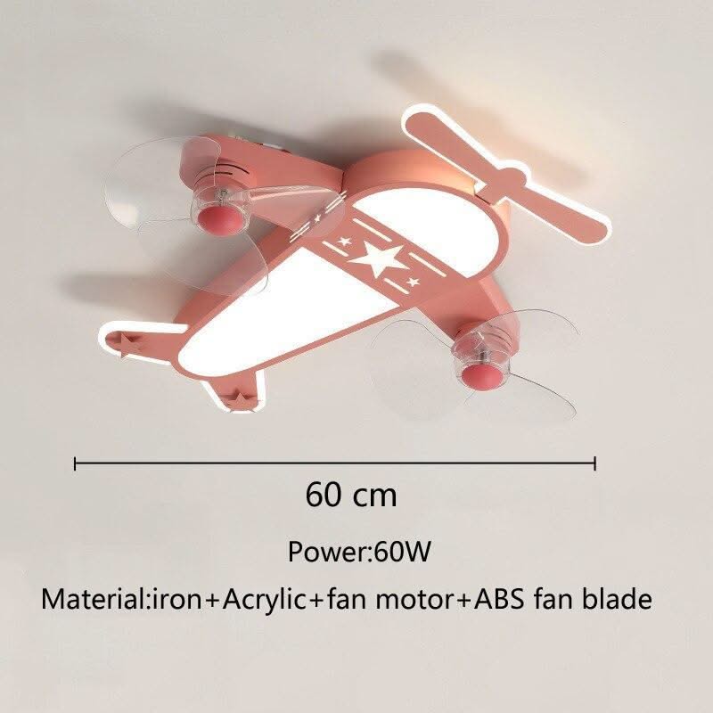 ChandeliersDecor.com-Kids Room Nursery Lighting-Airplane LED Light with Fan - Enjoy Comfortable Lighting