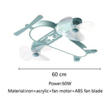 ChandeliersDecor.com-Kids Room Nursery Lighting-Airplane LED Light with Fan - Enjoy Comfortable Lighting