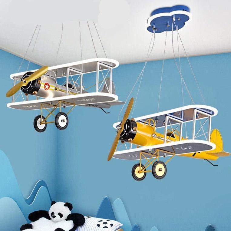 ChandeliersDecor.com-Kids Room Nursery Lighting-Airplane LED Pendant Light for Kids Nursery