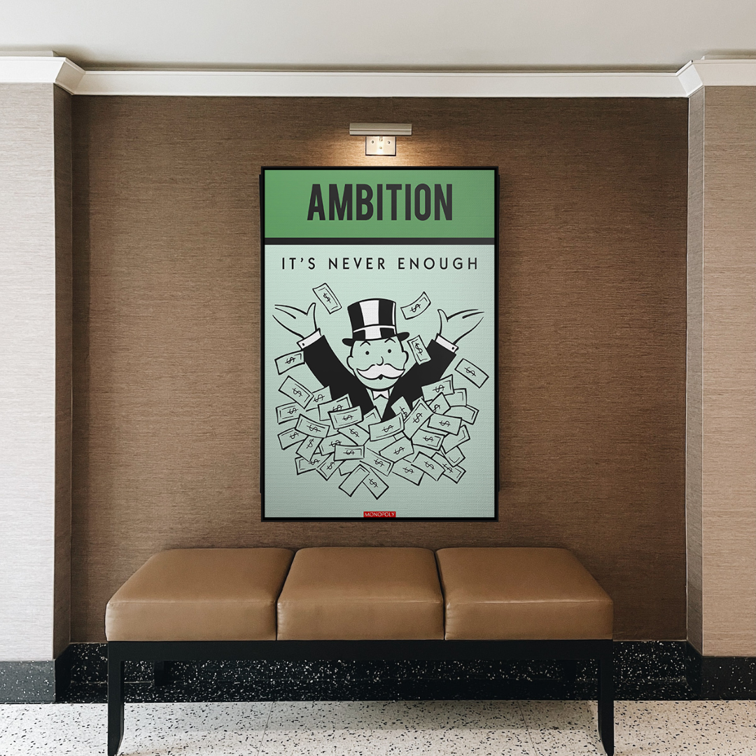 ChandeliersDecor.com-Monopoly Wall Poster-Alec Monopoly Ambition Monopoly Canvas Wall Art