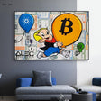 ChandeliersDecor.com-Monopoly Wall Poster-Alec Monopoly and Richie Bitcoin Canvas Print - Wall Decor