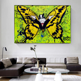 ChandeliersDecor.com-Monopoly Wall Poster-Alec Monopoly Art for Sale: Money Man Got Wings Canvas