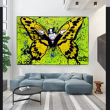 ChandeliersDecor.com-Monopoly Wall Poster-Alec Monopoly Art for Sale: Money Man Got Wings Canvas
