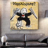 ChandeliersDecor.com-Monopoly Wall Poster-Alec Monopoly Art in Healthcare Medical Newspaper