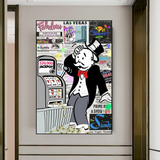 ChandeliersDecor.com-Monopoly Wall Poster-Alec Monopoly ATM Machine Canvas Print