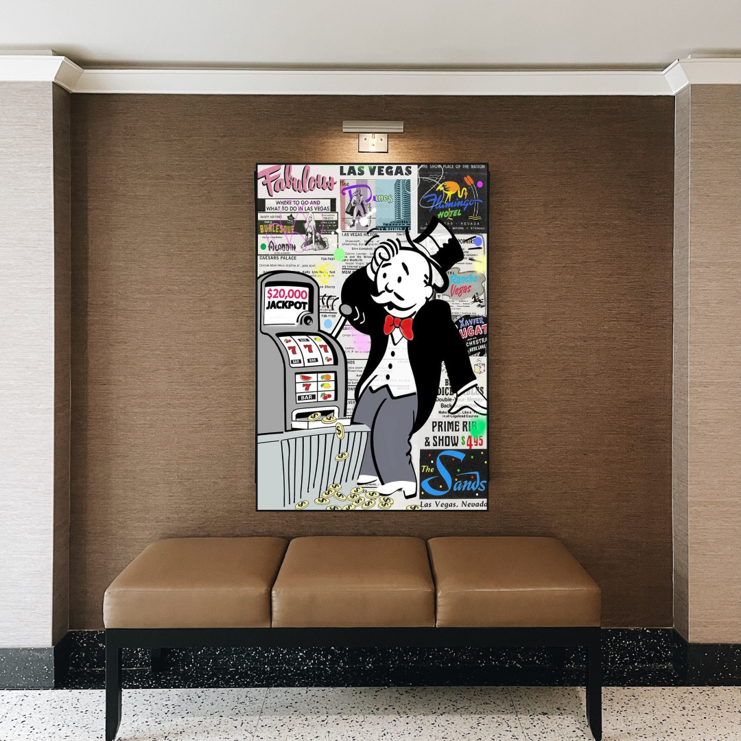 ChandeliersDecor.com-Monopoly Wall Poster-Alec Monopoly ATM Machine Canvas Print