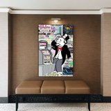 ChandeliersDecor.com-Monopoly Wall Poster-Alec Monopoly ATM Machine Canvas Print