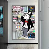 ChandeliersDecor.com-Monopoly Wall Poster-Alec Monopoly ATM Machine Canvas Print