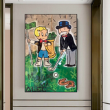 ChandeliersDecor.com-Monopoly Wall Poster-Alec Monopoly Go yard Golf Canvas Print