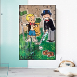 ChandeliersDecor.com-Monopoly Wall Poster-Alec Monopoly Go yard Golf Canvas Print