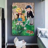 ChandeliersDecor.com-Monopoly Wall Poster-Alec Monopoly Go yard Golf Canvas Print