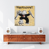 ChandeliersDecor.com-Monopoly Wall Poster-Alec Monopoly Healthcare Medical Newspaper Canvas Wall Art