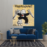 ChandeliersDecor.com-Monopoly Wall Poster-Alec Monopoly Healthcare Medical Newspaper Canvas Wall Art