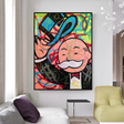 ChandeliersDecor.com-Monopoly Wall Poster-Alec Monopoly Magician Canvas Print - Millionaire Art