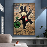 ChandeliersDecor.com-Monopoly Wall Poster-Alec Monopoly Magician: Millionaire Art by Money Man