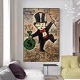 ChandeliersDecor.com-Monopoly Wall Poster-Alec Monopoly Magician: Millionaire Art by Money Man