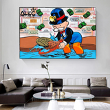 ChandeliersDecor.com-Monopoly Wall Poster-Alec Monopoly Man Bitcoin Mining: Crypto Landscape