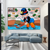 ChandeliersDecor.com-Monopoly Wall Poster-Alec Monopoly Man Bitcoin Mining: Crypto Landscape