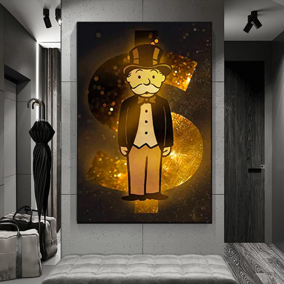 ChandeliersDecor.com-Monopoly Wall Poster-Alec Monopoly Man Gold: Unraveling the Iconic Quirkiness
