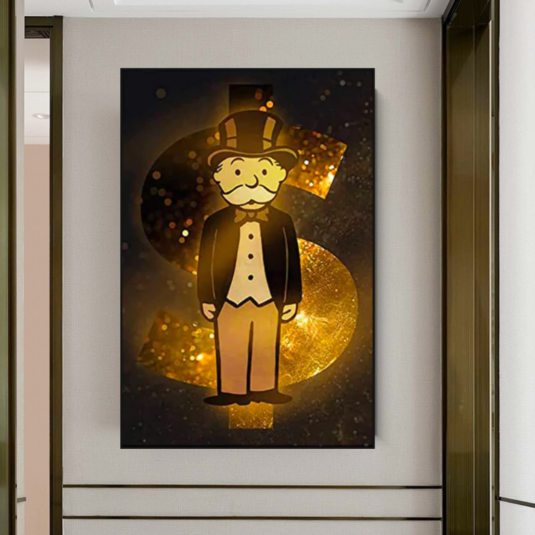 ChandeliersDecor.com-Monopoly Wall Poster-Alec Monopoly Man Gold: Unraveling the Iconic Quirkiness