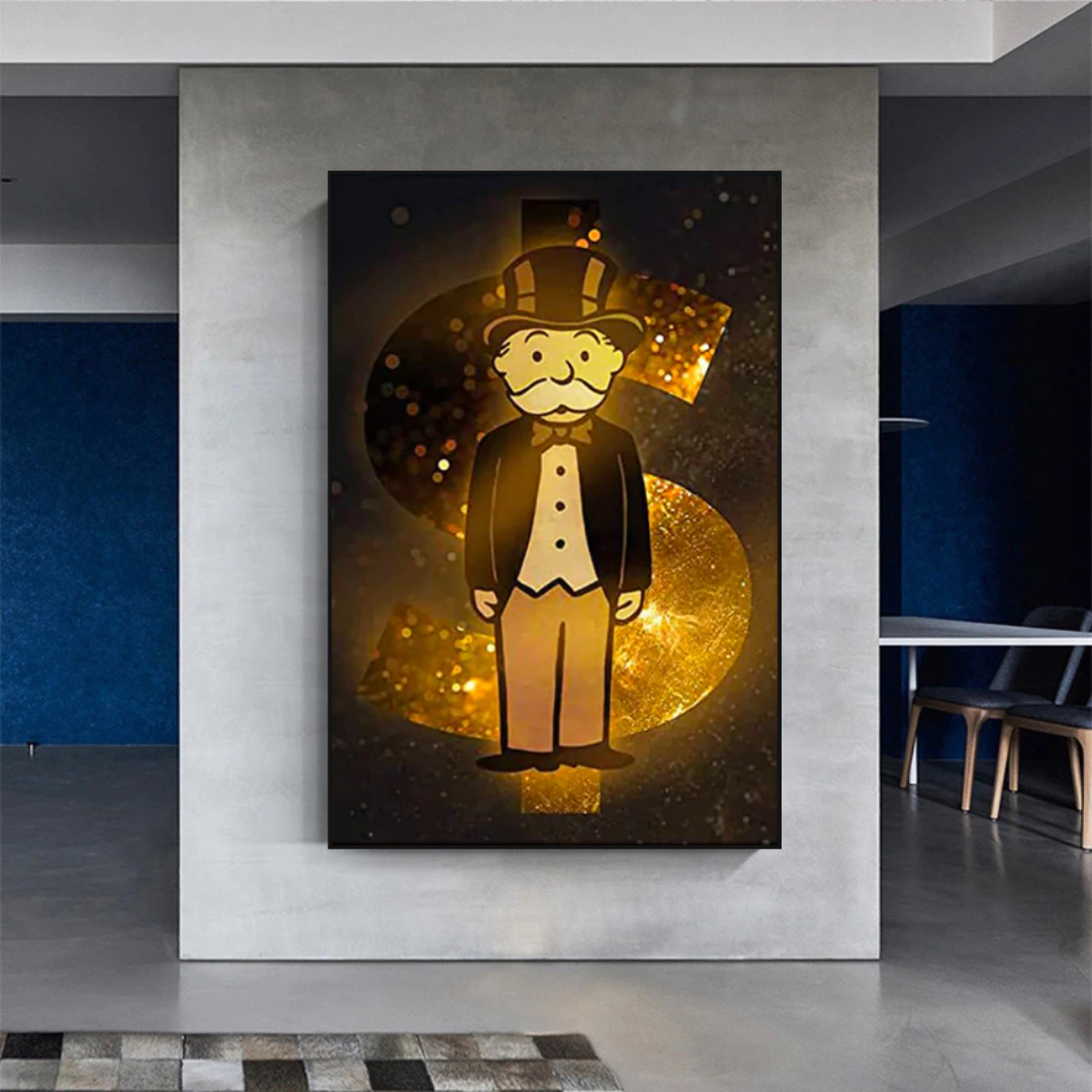ChandeliersDecor.com-Monopoly Wall Poster-Alec Monopoly Man Gold: Unraveling the Iconic Quirkiness