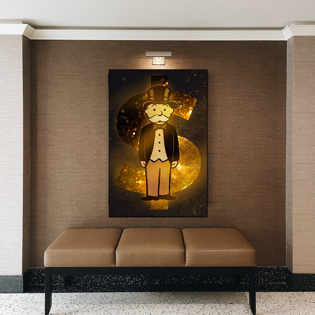 ChandeliersDecor.com-Monopoly Wall Poster-Alec Monopoly Man Gold: Unraveling the Iconic Quirkiness