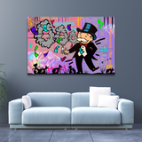 ChandeliersDecor.com-Monopoly Wall Poster-Alec Monopoly Man Hoops: Exclusive urban art inspiration