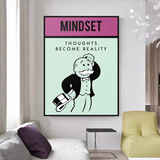 ChandeliersDecor.com-Monopoly Wall Poster-Alec Monopoly Mindset Canvas Wall Art