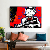 ChandeliersDecor.com-Godfather Wall Art-Alec Monopoly Money Man Gangster Scarface Canvas Wall Art