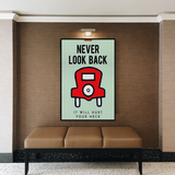 ChandeliersDecor.com-Monopoly Wall Poster-Alec Monopoly Never Look Back Play Card Canvas Wall Art