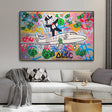 ChandeliersDecor.com-Monopoly Wall Poster-Alec Monopoly Private Jet Canvas Print