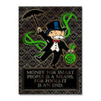 ChandeliersDecor.com-Monopoly Wall Poster-Alec Monopoly Rich Canvas Art: Money for Smart
