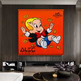 ChandeliersDecor.com-Monopoly Wall Poster-Alec Monopoly Richie Rich Money Man Canvas Print