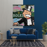 ChandeliersDecor.com-Monopoly Wall Poster-Alec Monopoly Rolex Money Man Canvas Print