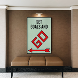 ChandeliersDecor.com-Monopoly Wall Poster-Alec Monopoly Set Goals and Go Play Card Canvas Wall Art