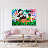 ChandeliersDecor.com-Monopoly Wall Poster-Alec Monopoly Stock Broker Art: Millionaire Canvas Print
