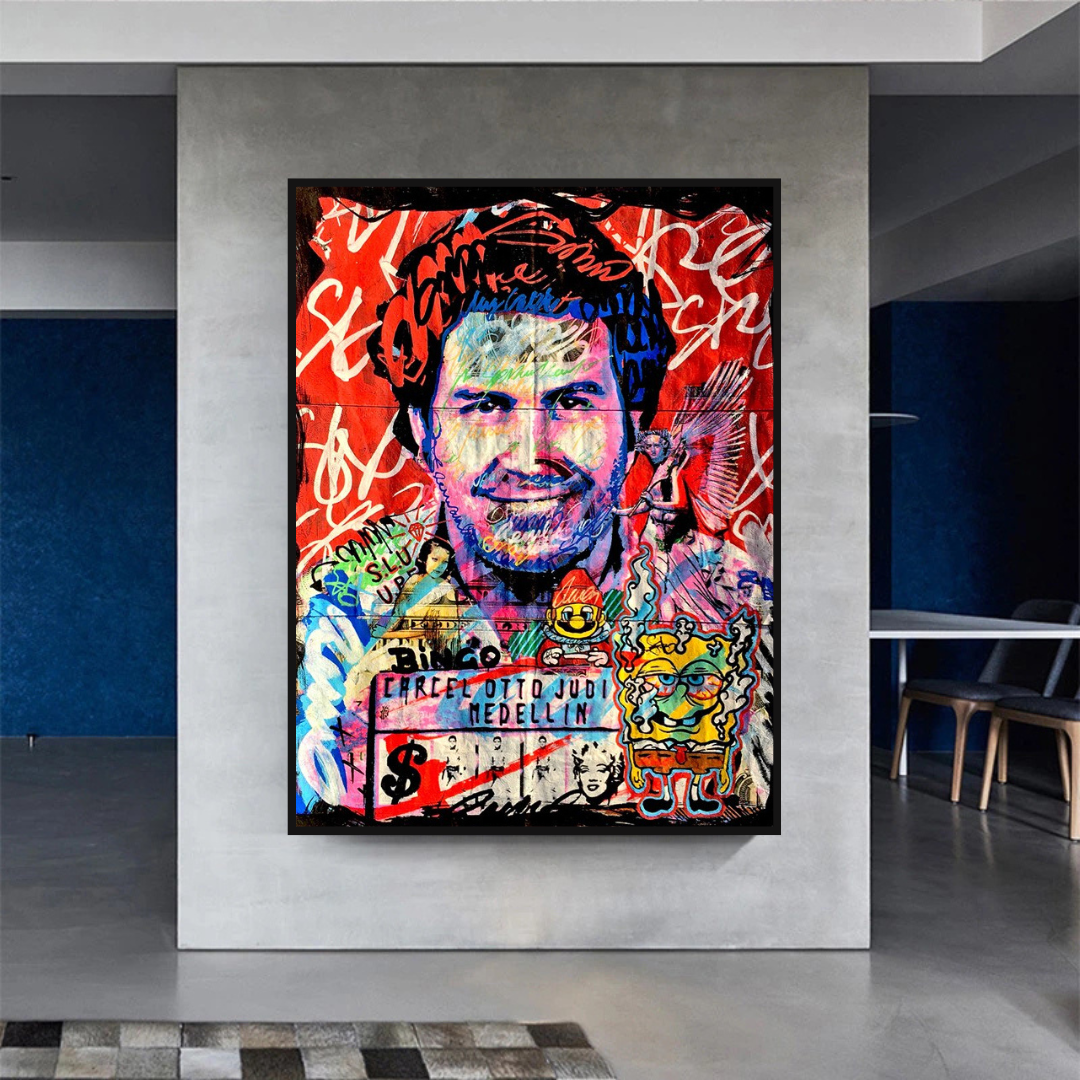 ChandeliersDecor.com-Godfather Wall Art-Alec Pablo Escobar Art: Captivating and Authentic Creations