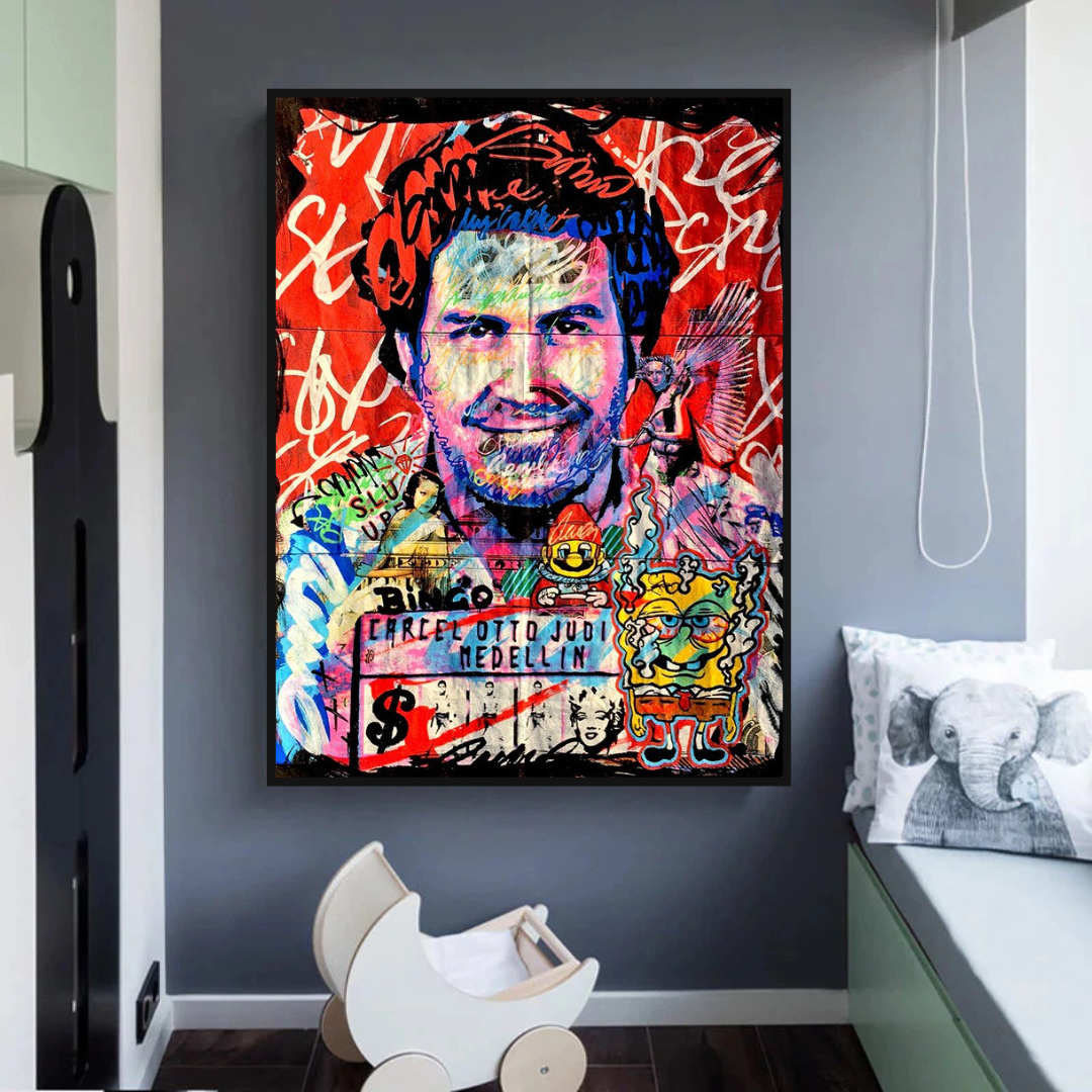 ChandeliersDecor.com-Godfather Wall Art-Alec Pablo Escobar Art: Captivating and Authentic Creations