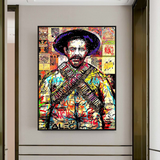 ChandeliersDecor.com-Godfather Wall Art-Alec Pancho Villa Mexican General Pop Canvas Wall Art