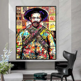 ChandeliersDecor.com-Godfather Wall Art-Alec Pancho Villa Mexican General Pop Canvas Wall Art