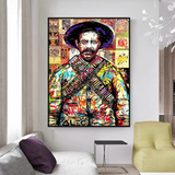 ChandeliersDecor.com-Godfather Wall Art-Alec Pancho Villa Mexican General Pop Canvas Wall Art