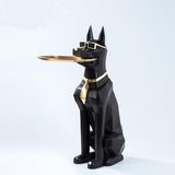 ChandeliersDecor.com-Supreme Sculptures-Alsatian Dog Tray Decoration Statue: Exquisite Home Décor