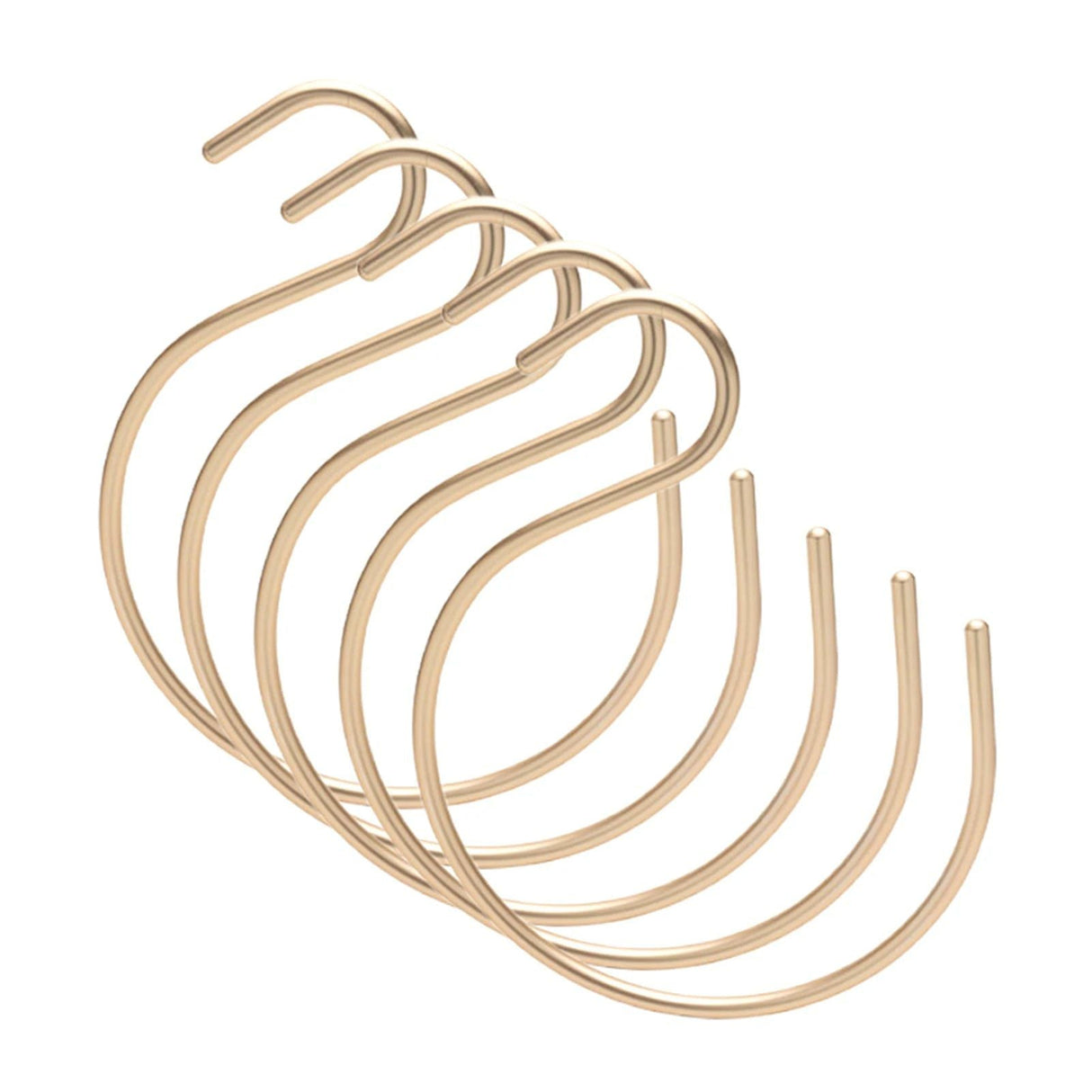 ChandeliersDecor.com-Drying Racks & Hangers-Aluminum Alloy 5pcs S-Shape Hooks Hangers