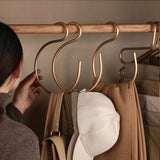 ChandeliersDecor.com-Drying Racks & Hangers-Aluminum Alloy 5pcs S-Shape Hooks Hangers